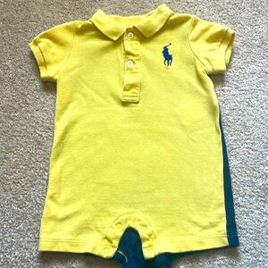 Ralph Lauren Blue/Yellow One Piece Romper